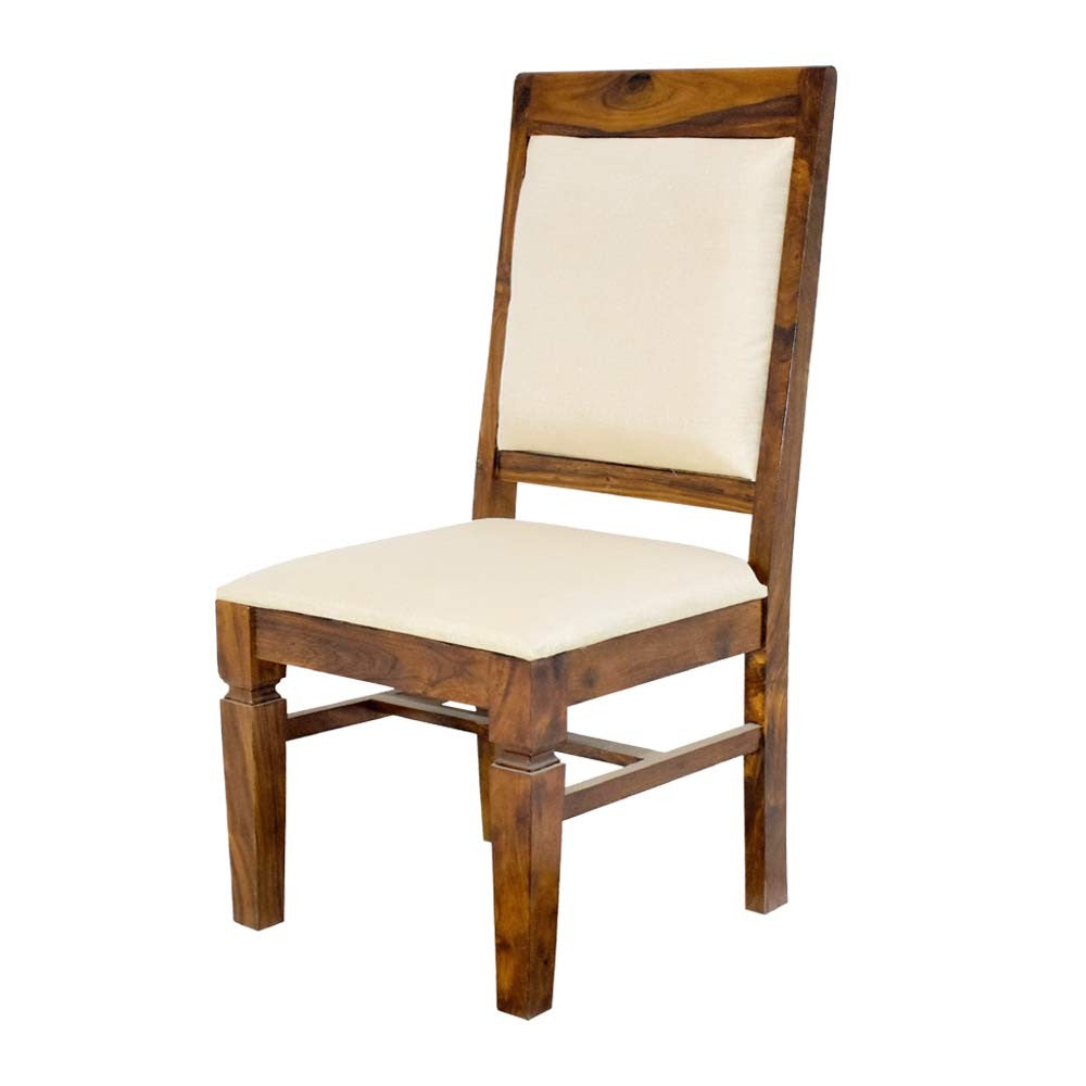 Delaney Wood  Back Cloth Dining Table and Chair