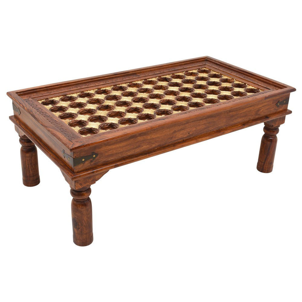 Xiomara Center Table with Brass Work