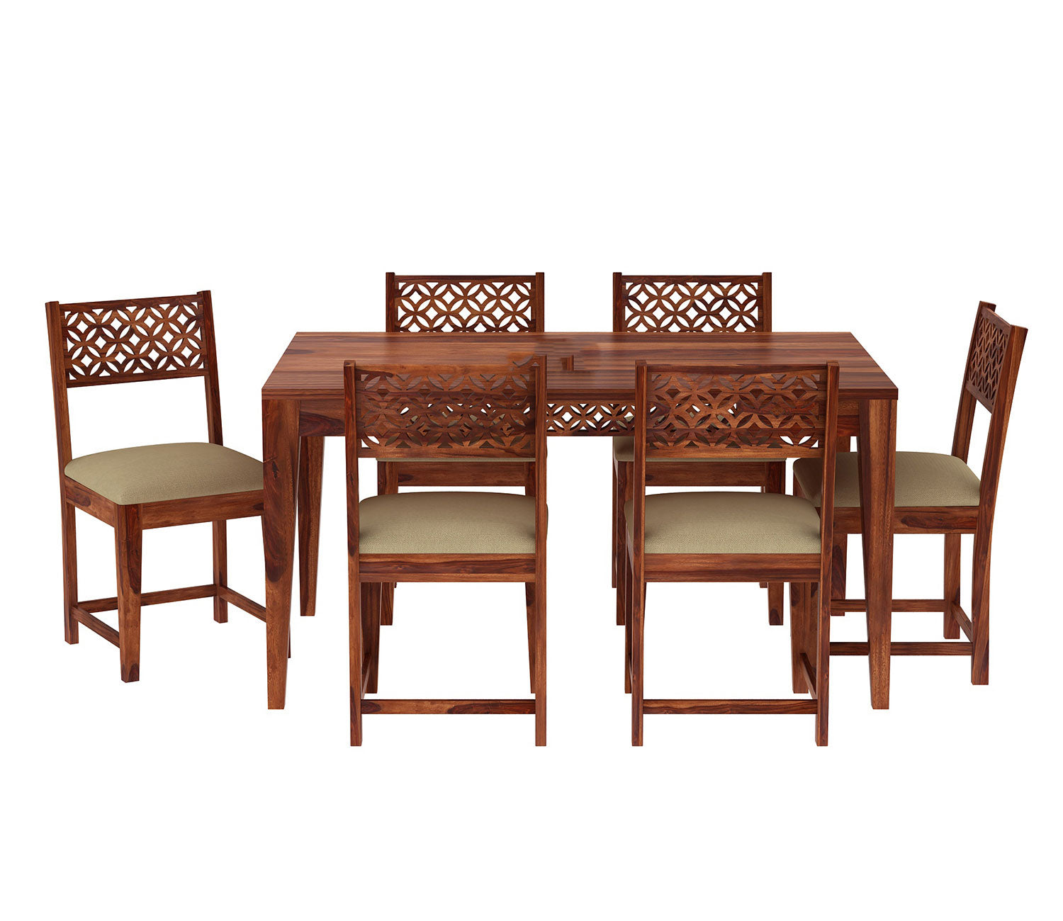Cub Cambrey 6 Seater Cushioned Dining Table Set