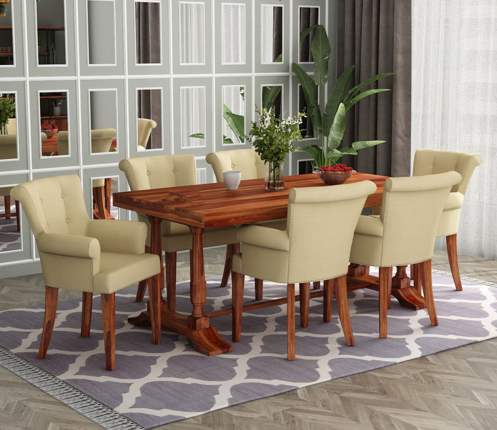 Bear 6 Seater Dining Table Set