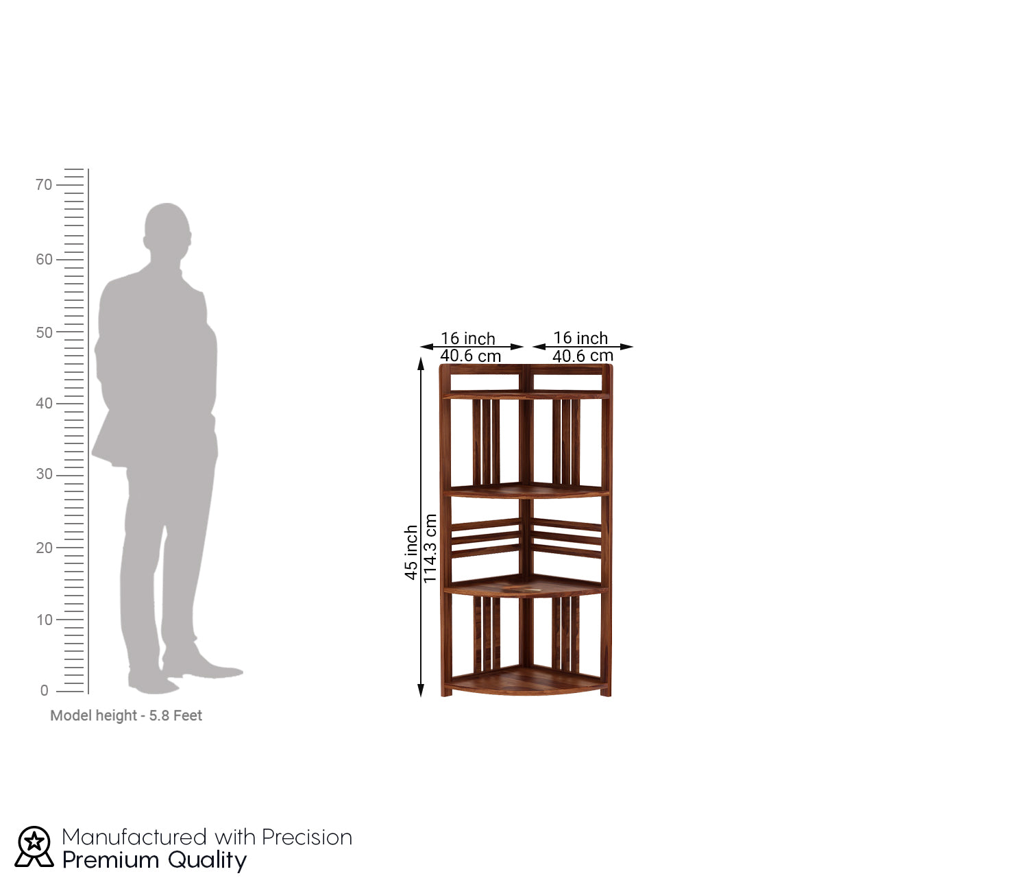 Kamden Corner Bookshelf
