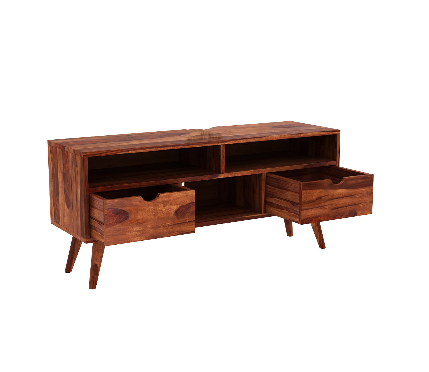 Jasiah Large Tv Unit with Two Pull Out Drawers and Shelves