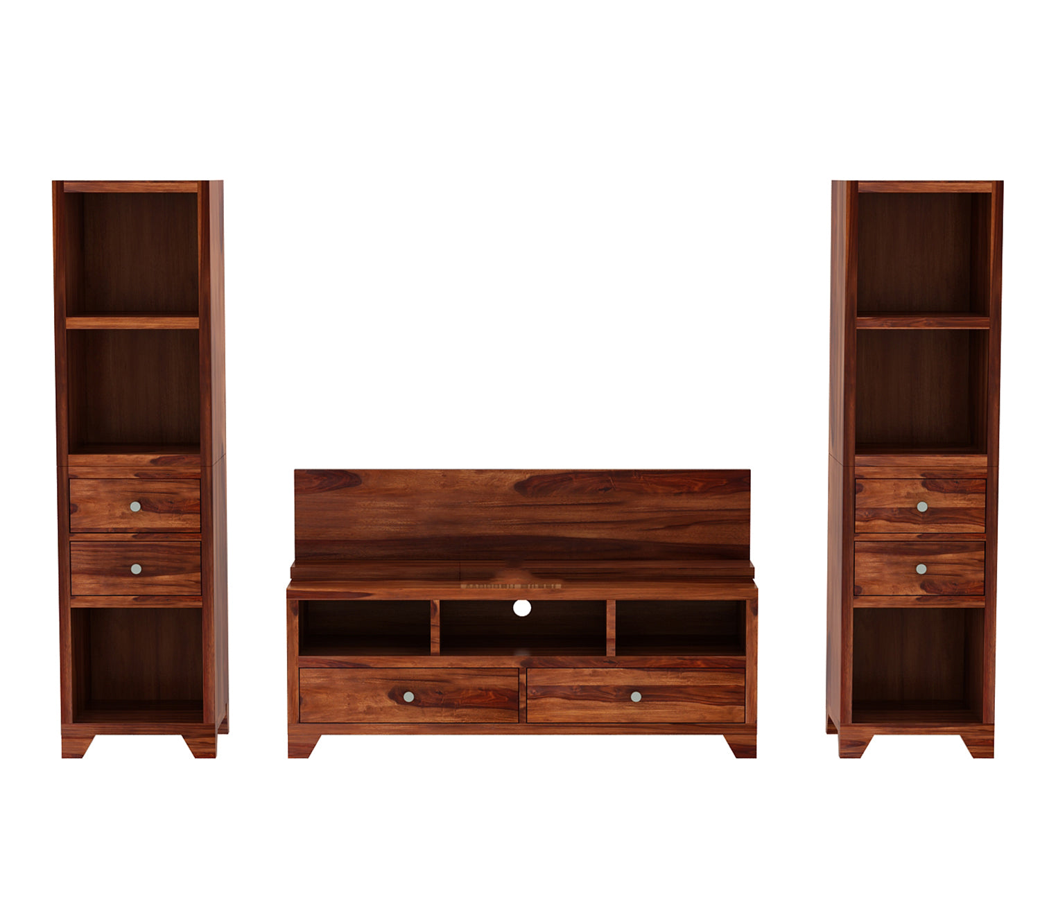 Lucian Sheesham Wood Tv Entertainment Unit