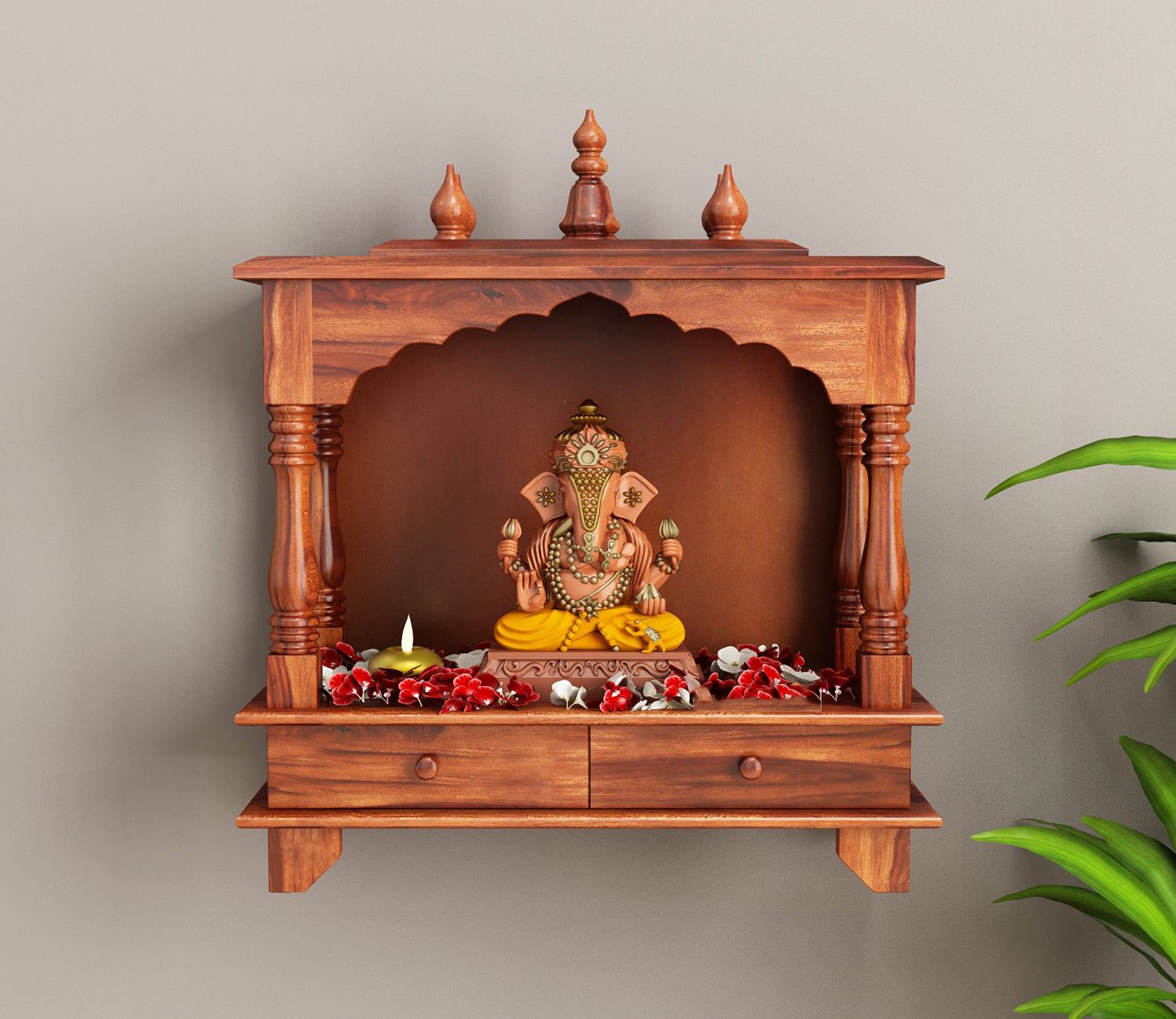 Zaire Wall Mounted Home Temple