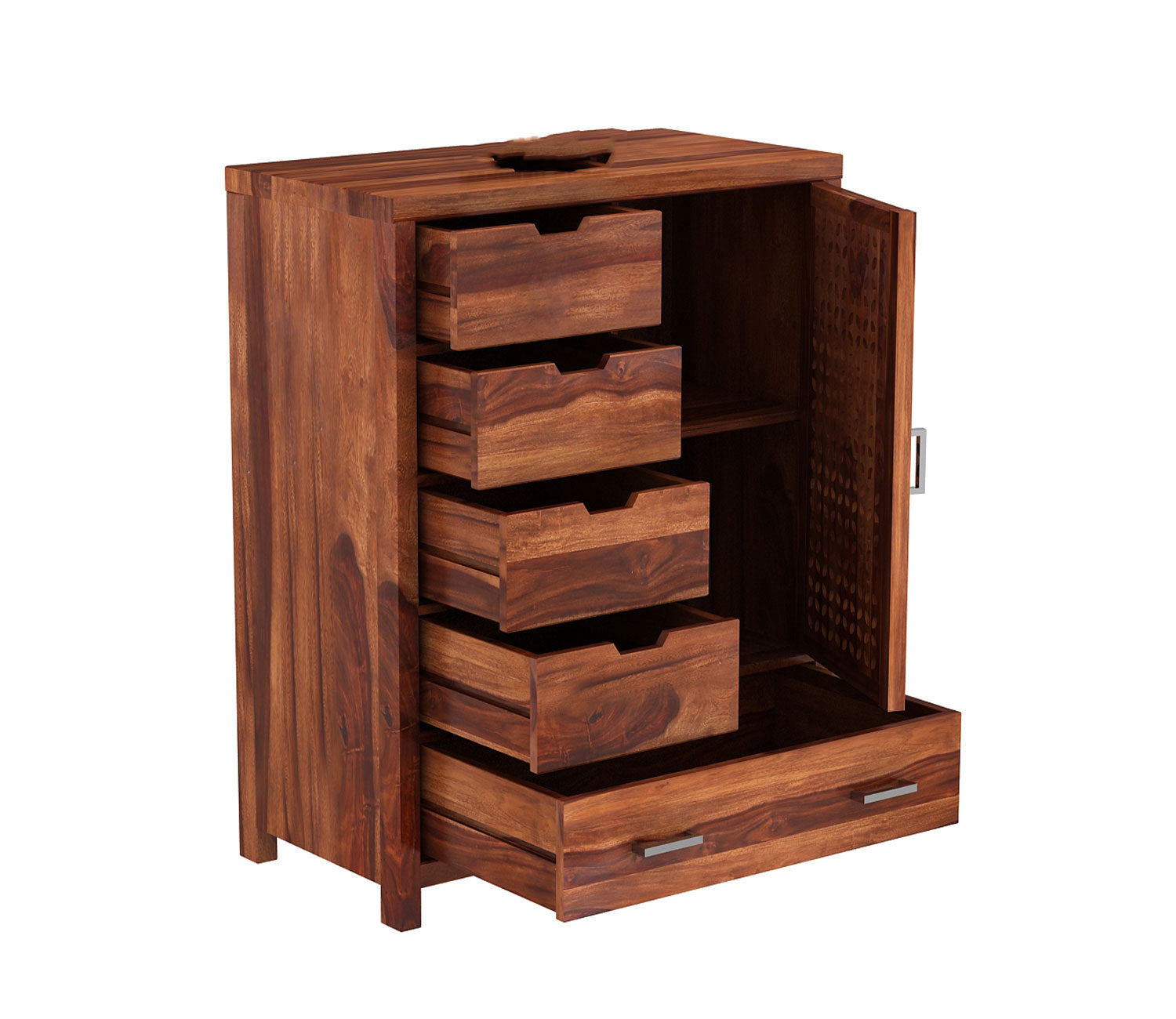 Cruz 5-Drawer Wooden Chest Of Drawers