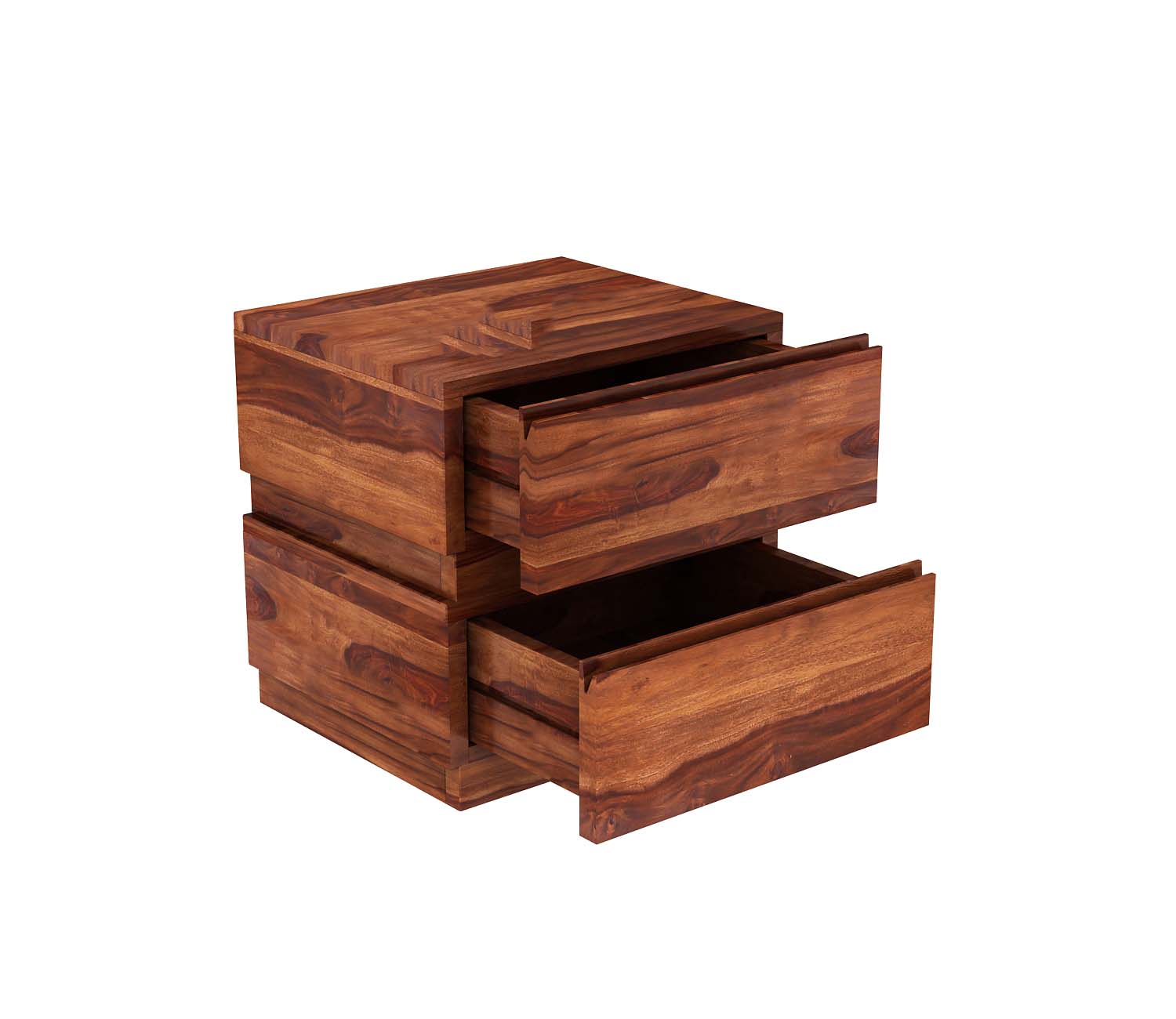 Cayden Sheesham Wood Chest of 2 Drawers