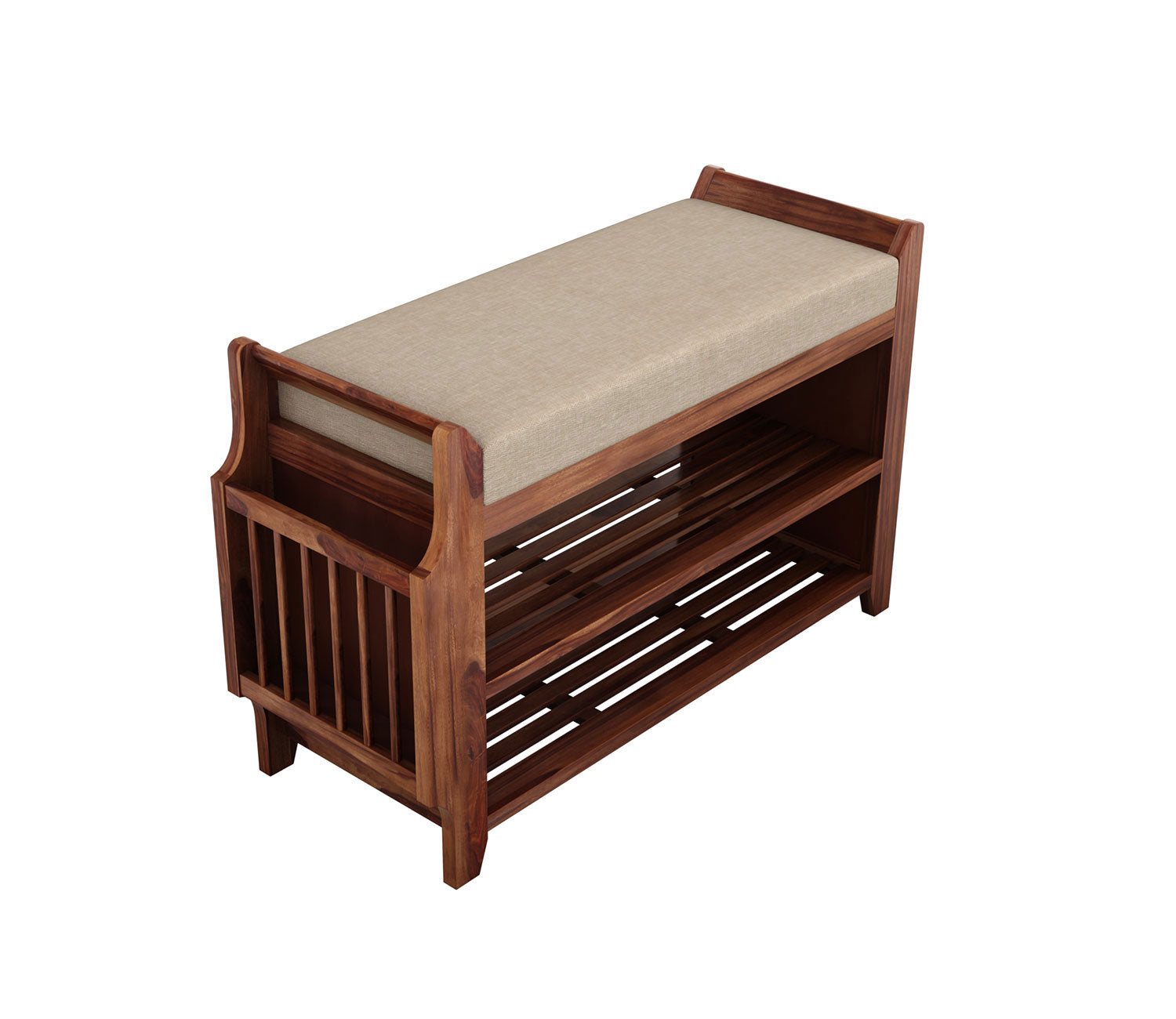 Jax Shoe Rack with Seat and Shelves