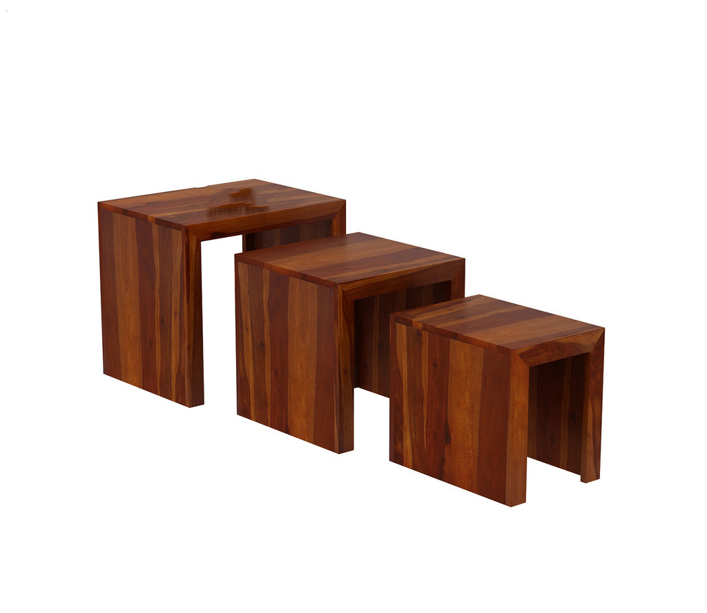 Axel Sheesham Wood Nest of Tables