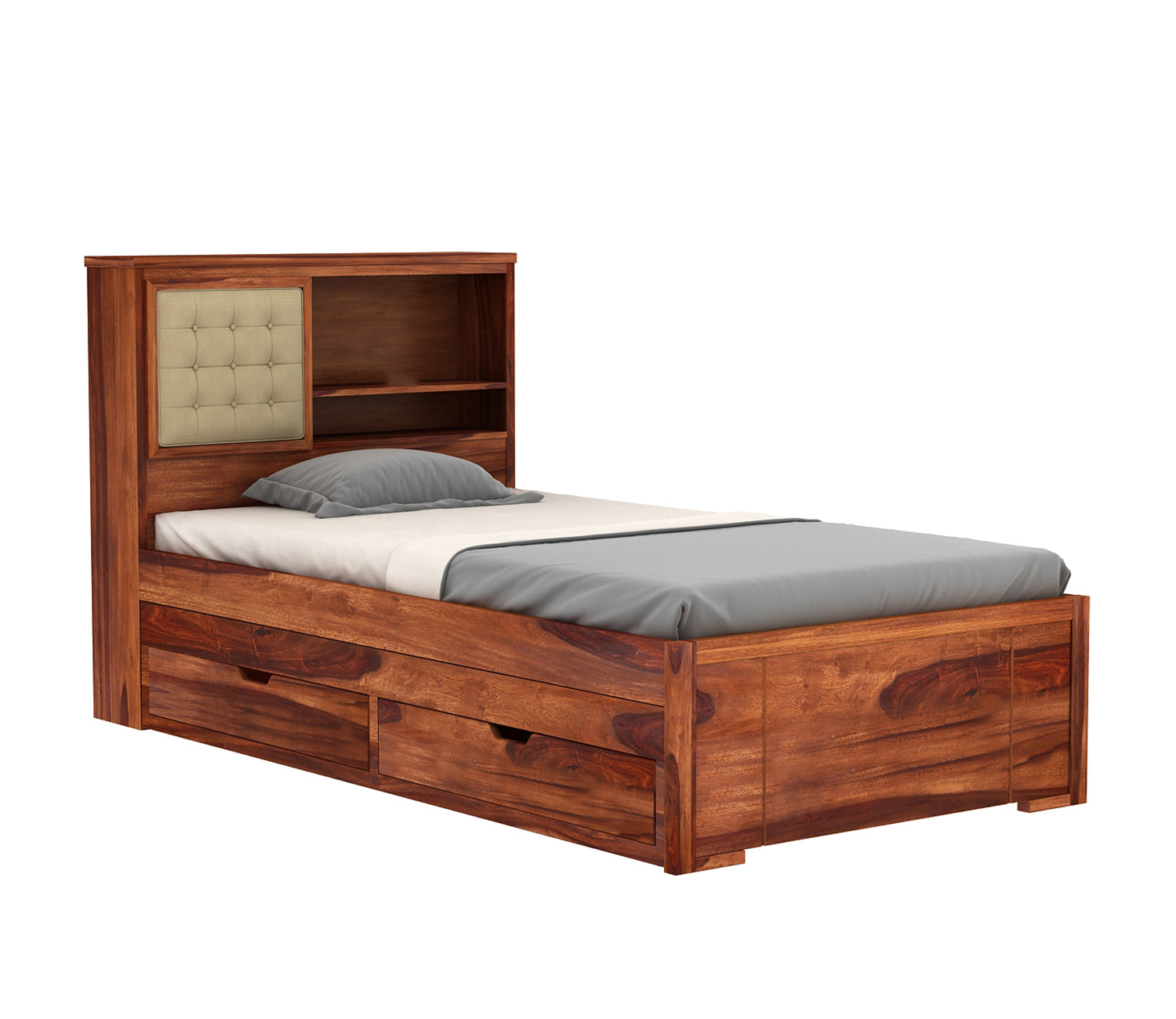 Joshua Kids Trundle Bed With Storage