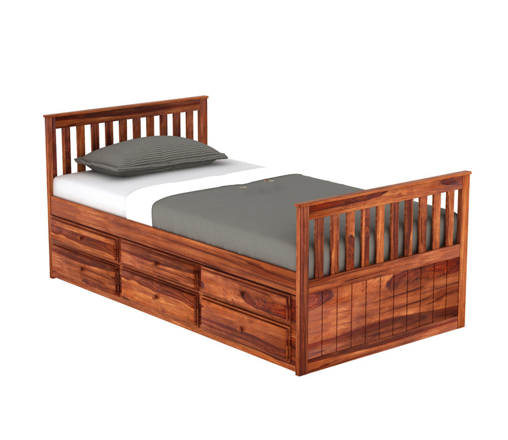 Nathan Kids Trundle Bed With Storage