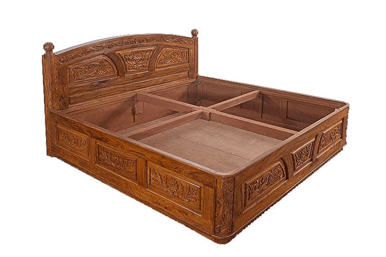 Cooper Carving Czar Bed with Storage