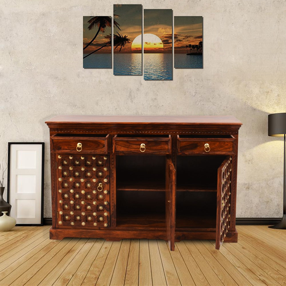 Esperanza Wood Maharaja Brass Sideboard