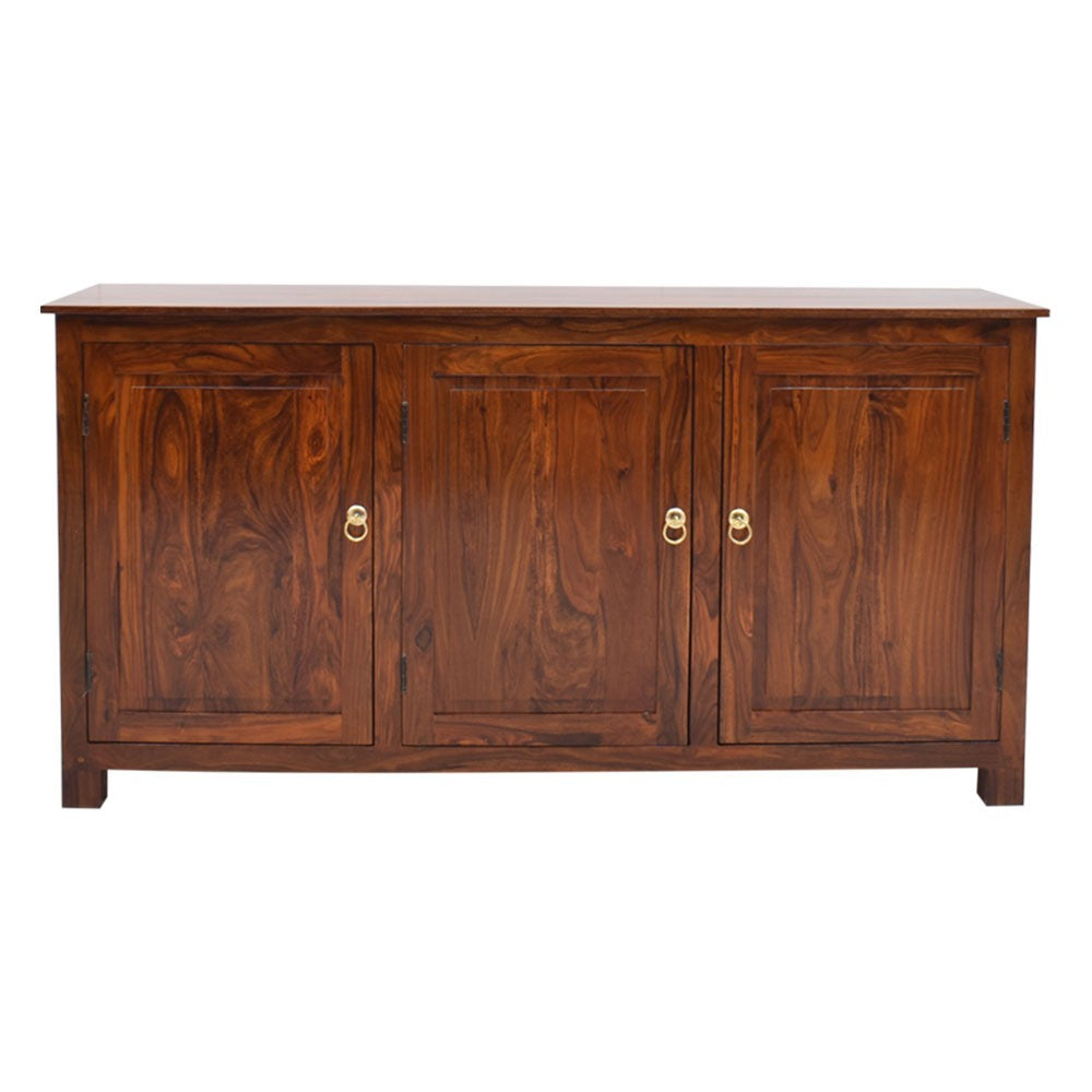 Amyra Sheesham Wood 3 Drawers Large Sideboard.