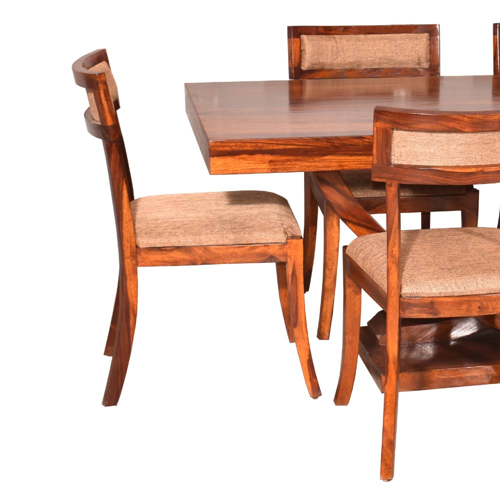 Finley Solid Wood Six Seater Dining Table