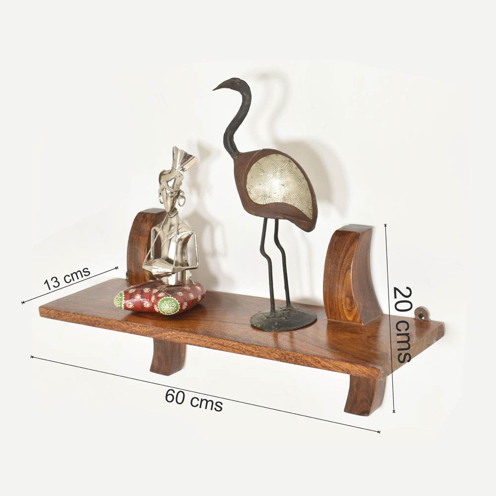 Camille Wood Antic Wall Shelf