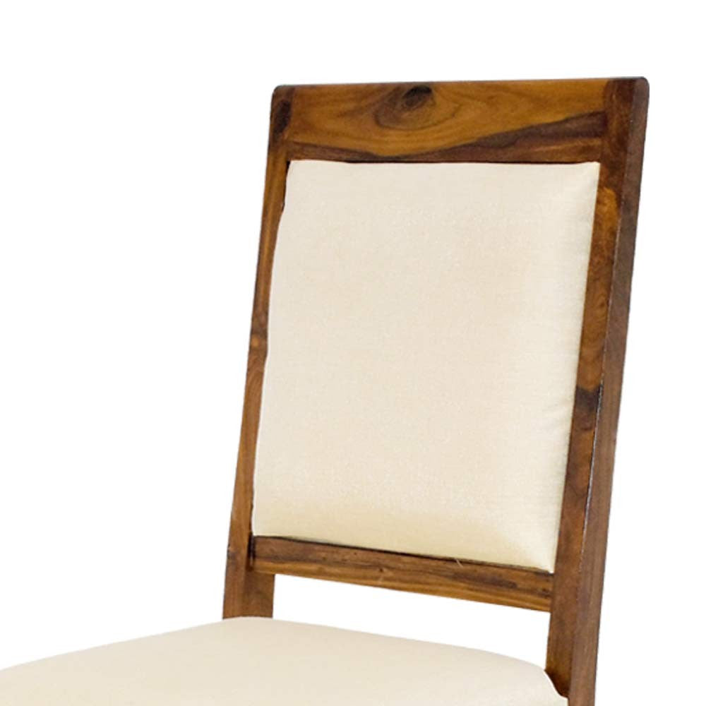 Delaney Wood  Back Cloth Dining Table and Chair