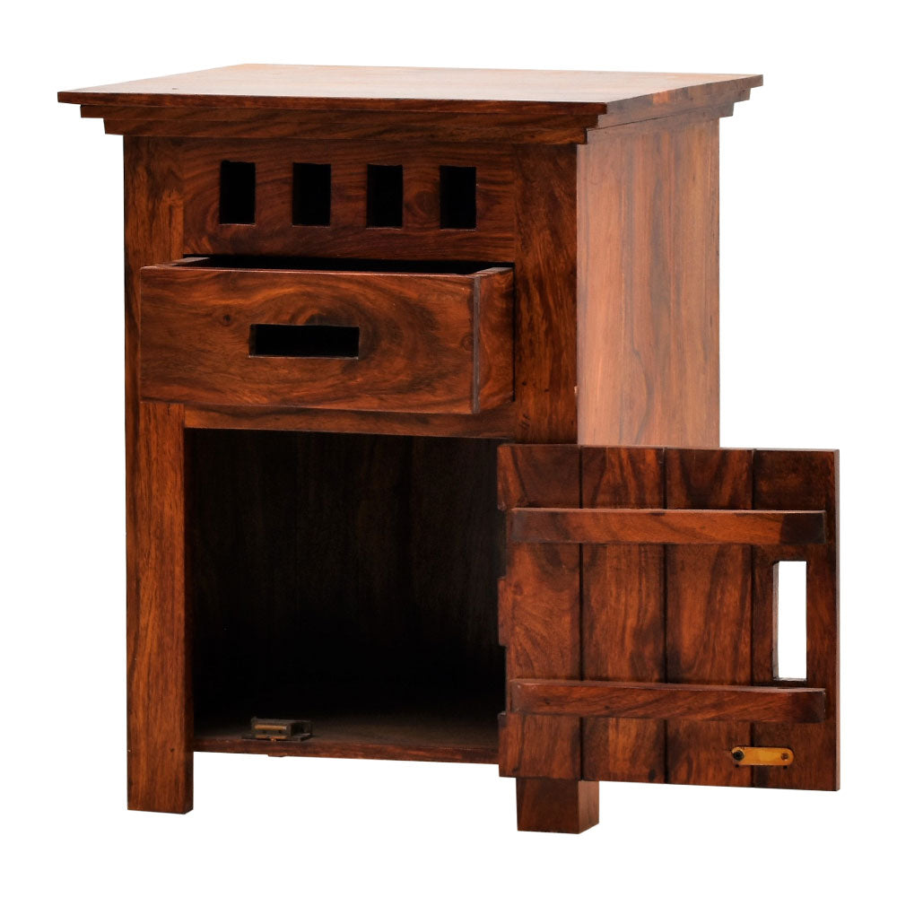 Amelie Bedside Table Natural Finish
