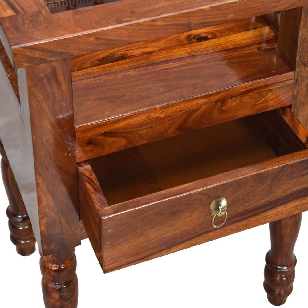 Alaina Wood Parish Sheesham Bed Side Table