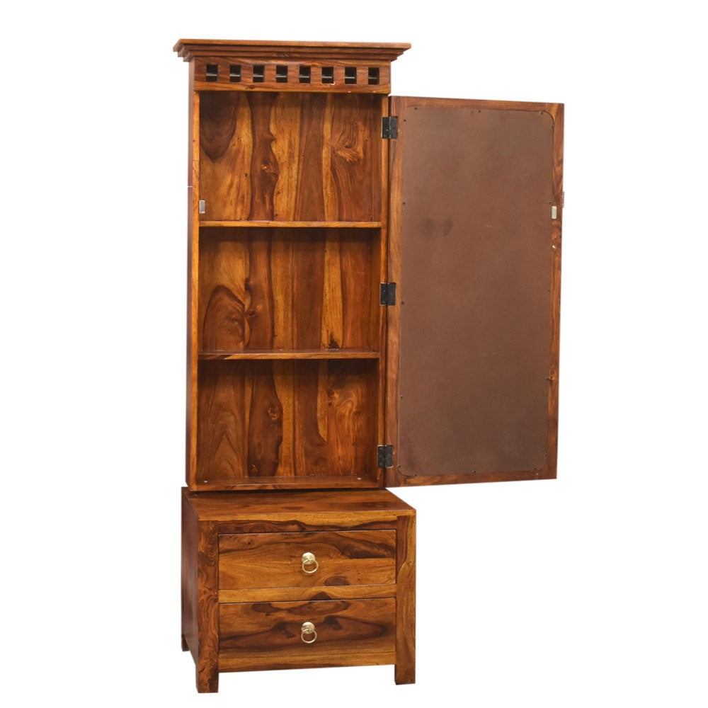Aitana Wood Kuber Dressing table and Mirror
