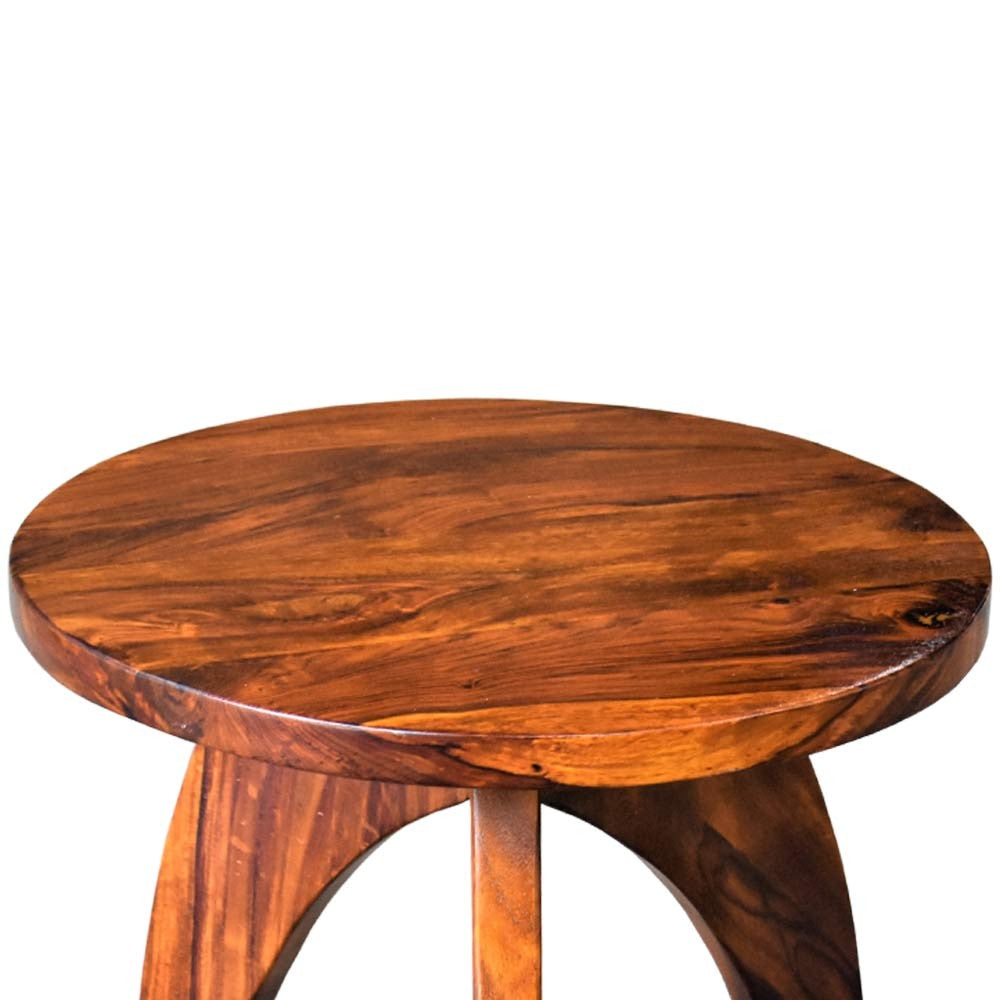 Deux Wooden Peg Side Table