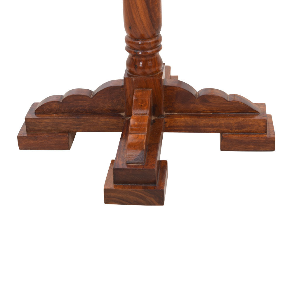 Baylee Sheesham Wooden Tall Round Peg Table