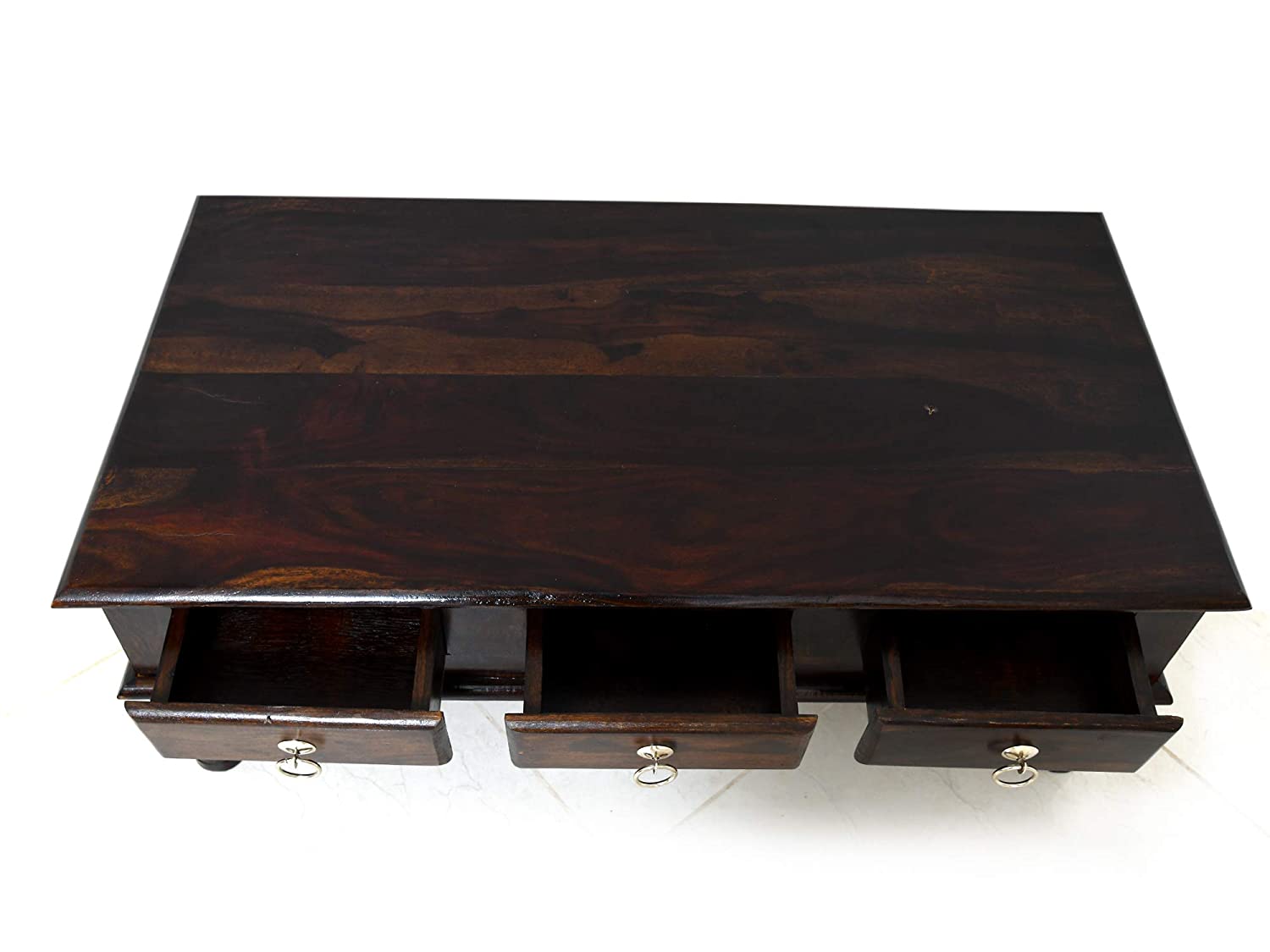 Margot Sheesham Wood 6 Drawer Center Table
