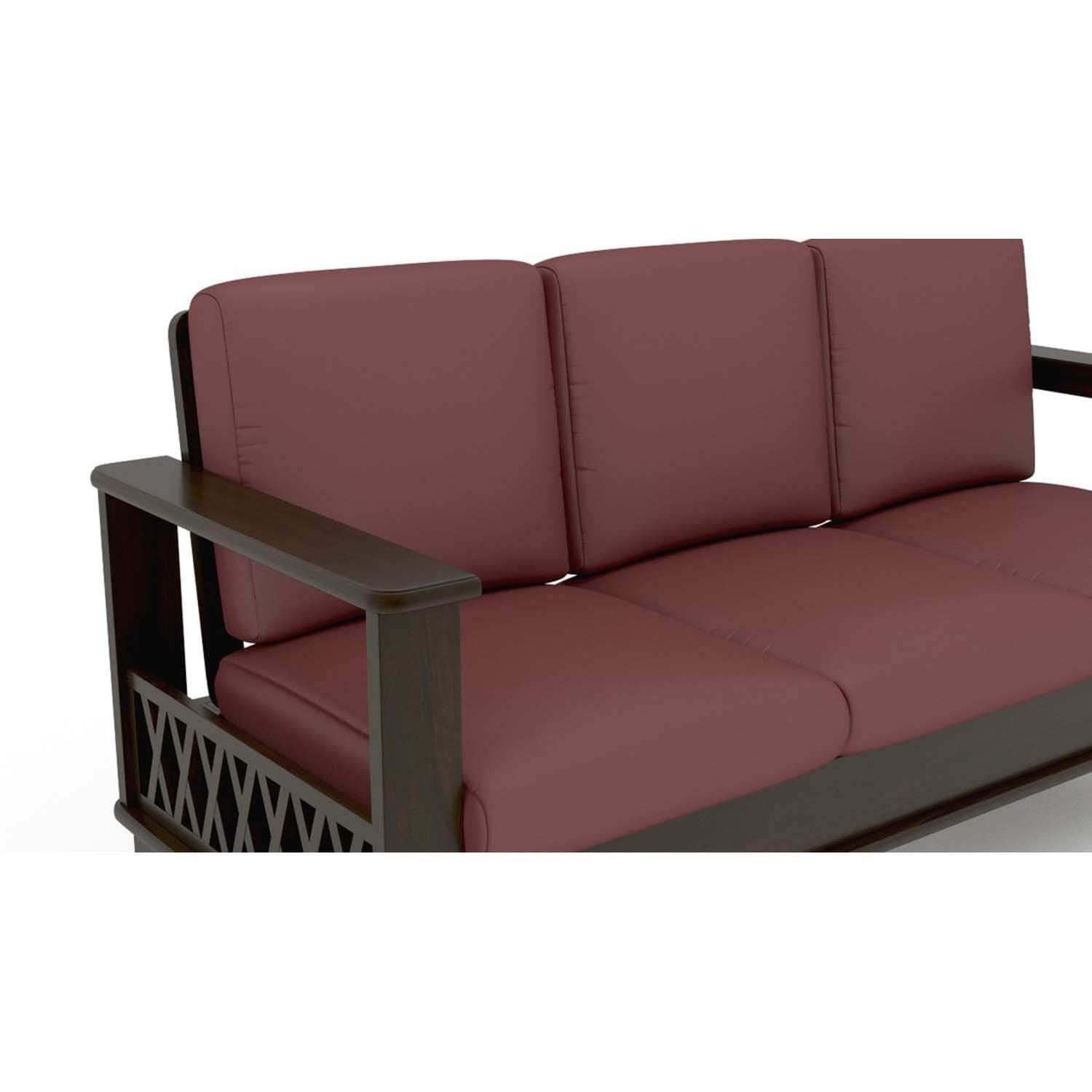 Boris Sheesham Wood Sofa Set for Living Room | 6 Seater Sofa