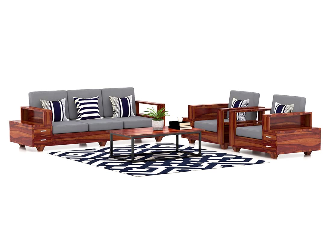 Duchess 5 Seater Sofa Set | Five Seater Sofa | Wooden Sofa Set for Living Room