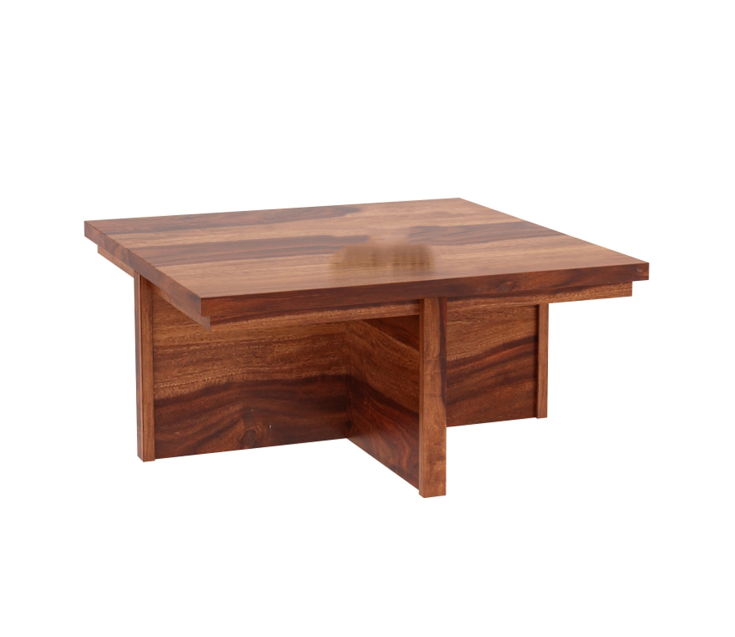 Everly Sheesham Wood Coffee Table with 4 Seating Stools