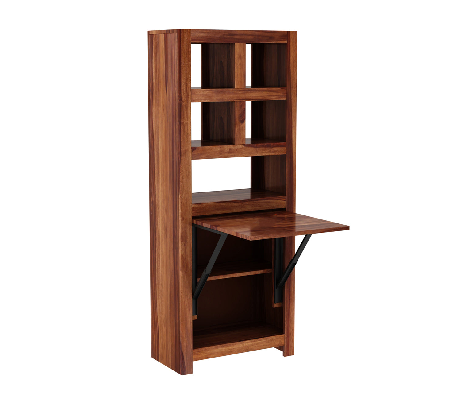 Sophia Study Table with Storage Cabinet and Shelves