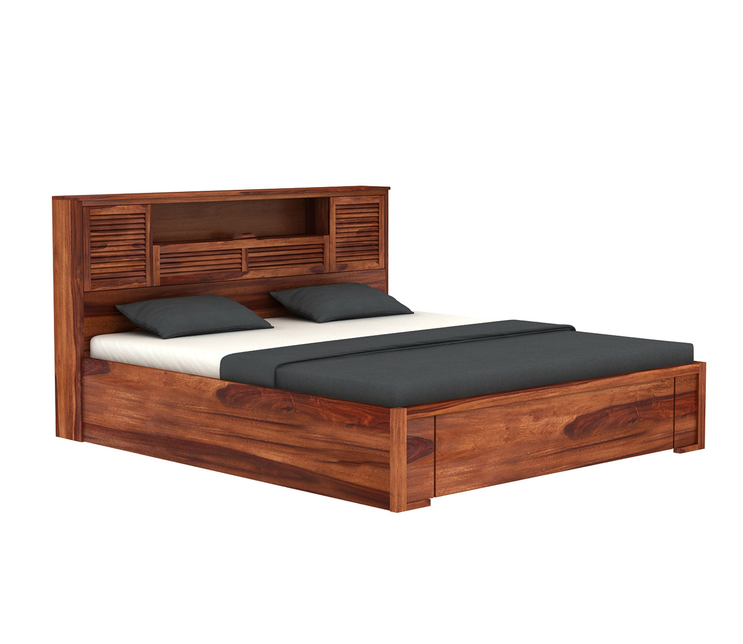 Royce Sheesham Wood Bed With Storage Drawers