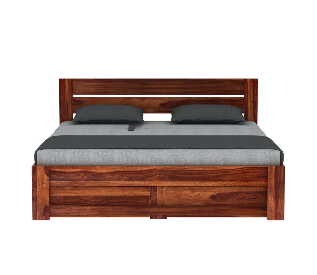 Sutton Sheesham Wood Bed With Drawer Storage