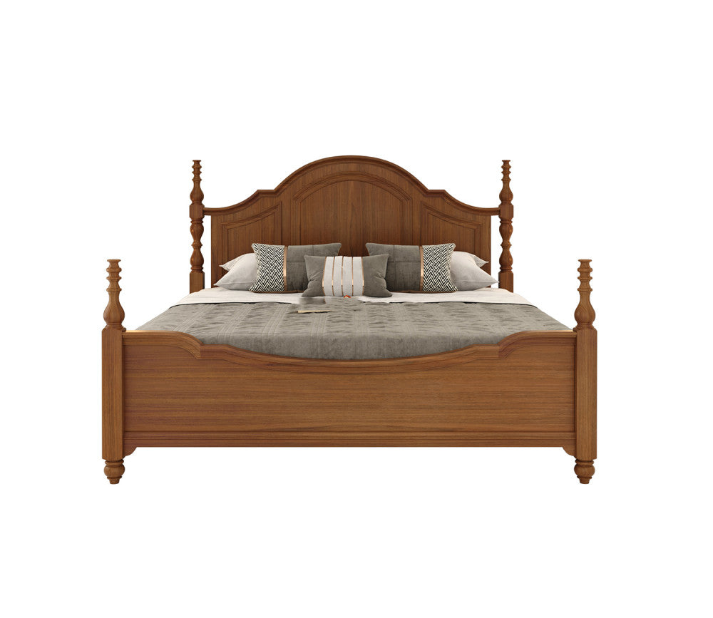 Wilder Ash Wood Poster Bed Without Storage