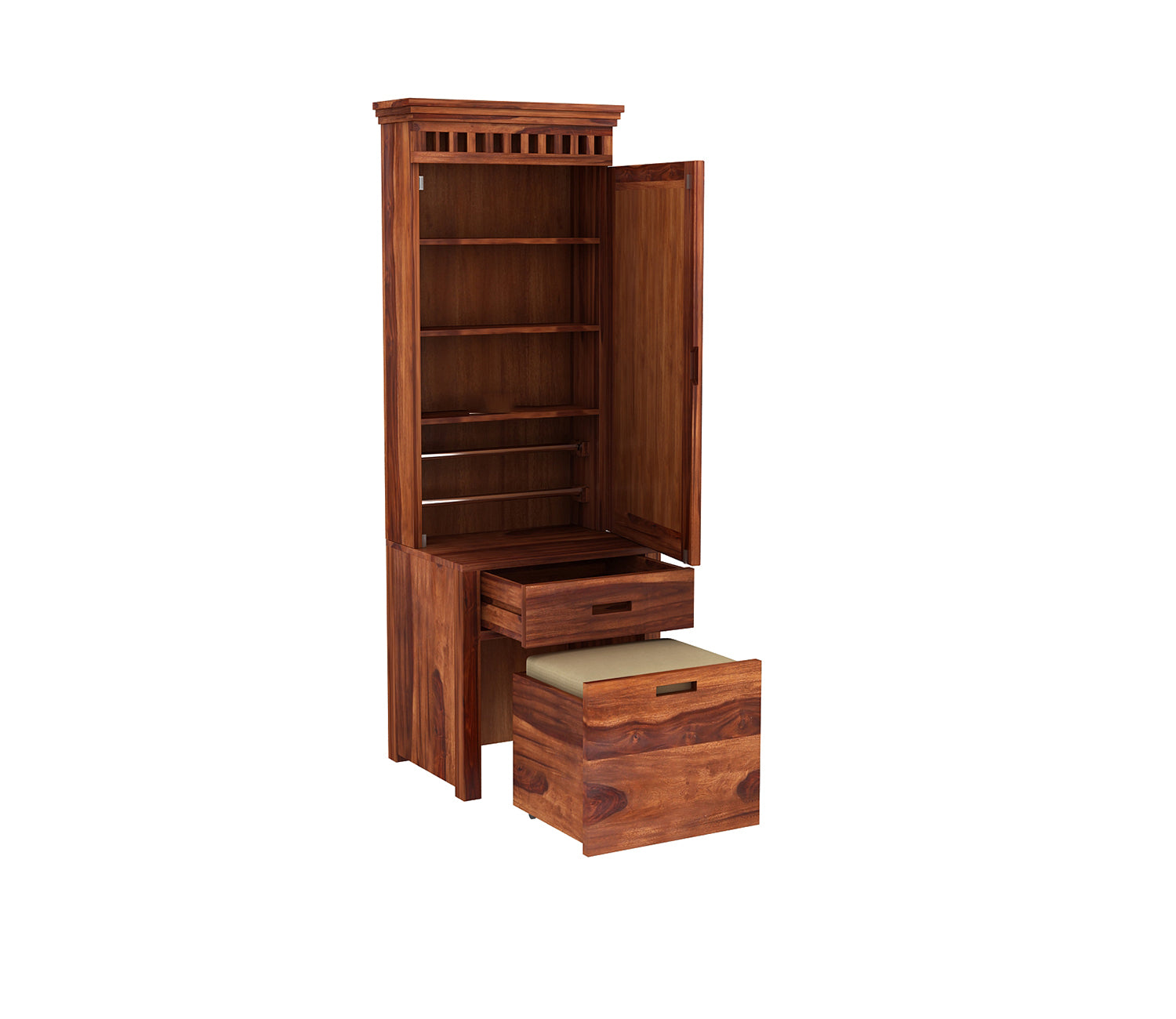 Julius Dressing Table With Storage Stool