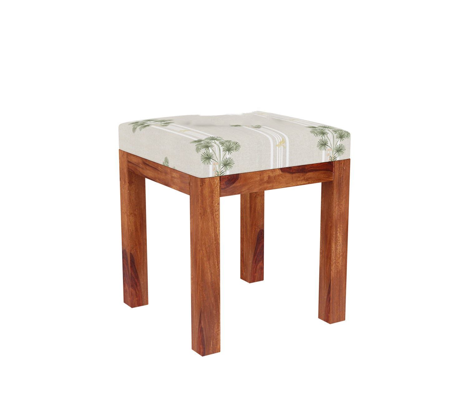 Kameron Sheesham Wood Dressing Table with Storage Drawers and Stool