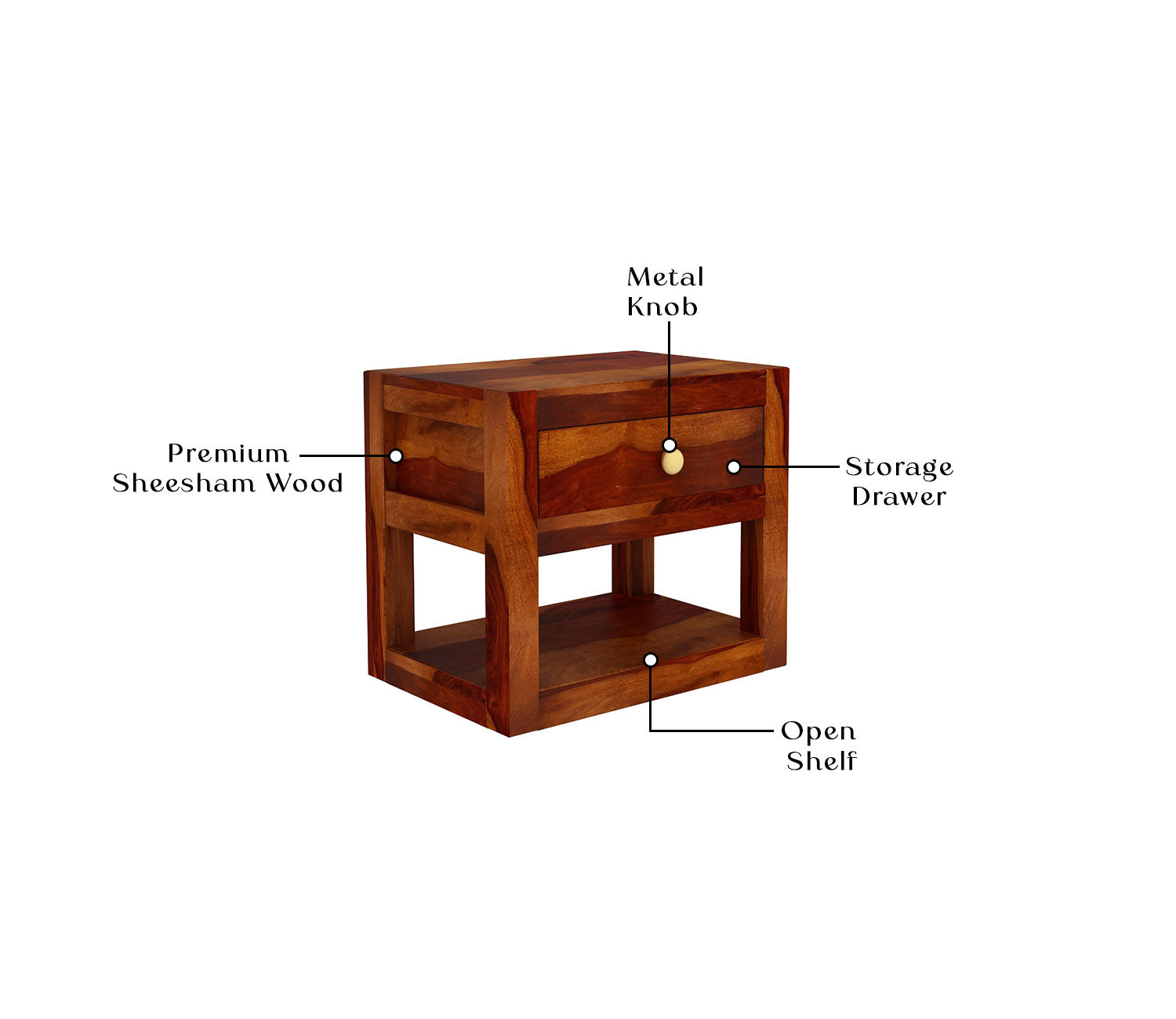 Travis Bedside Table