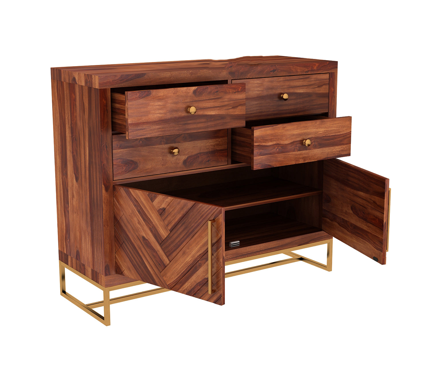 Colson 4-Drawer Wooden Chest Of Drawers