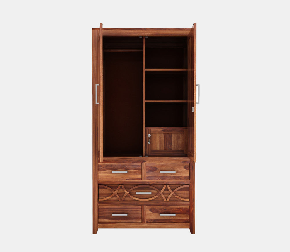 Colter Sheesham Wood 2 Door Wardrobe