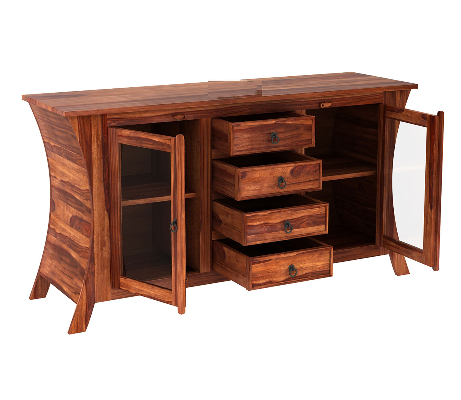 Walter Sheesham wood Sideboard and Cabinet