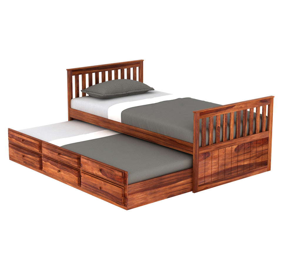 Nathan Kids Trundle Bed With Storage