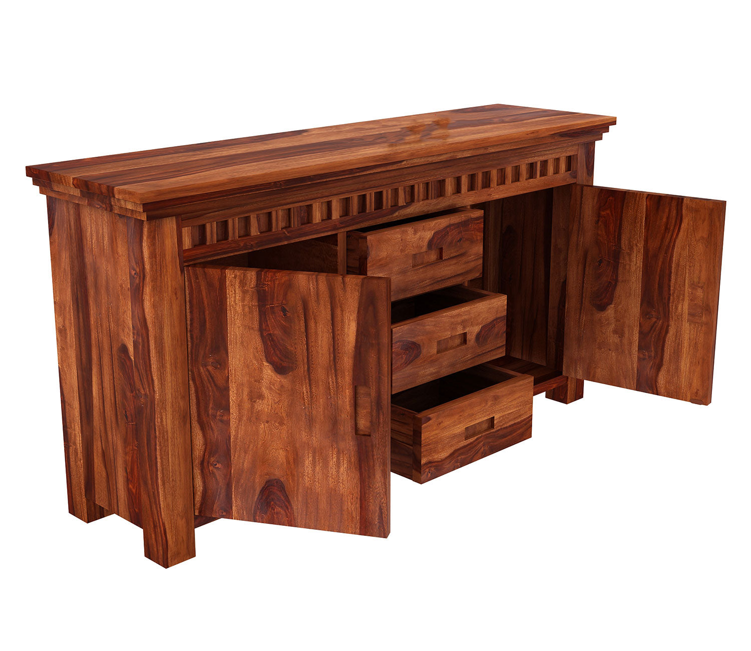 Omar Sheesham Wood Sideboard and Cabinet