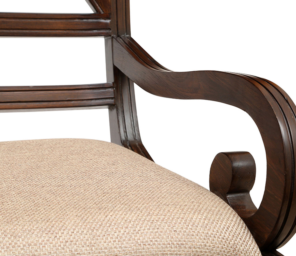 Camden Two Seater Sofa In Walnut Finish