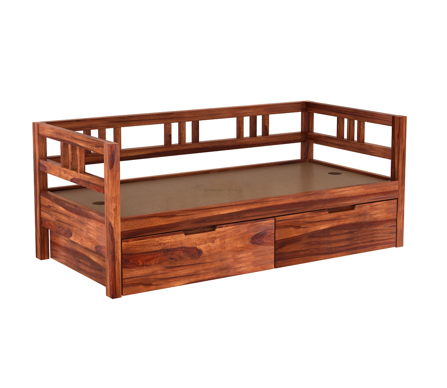 Ashton Sheesham Wood Sofa Cum Divan with Mattress