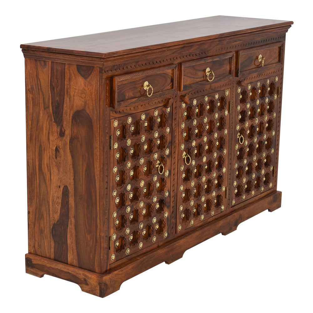 Esperanza Wood Maharaja Brass Sideboard