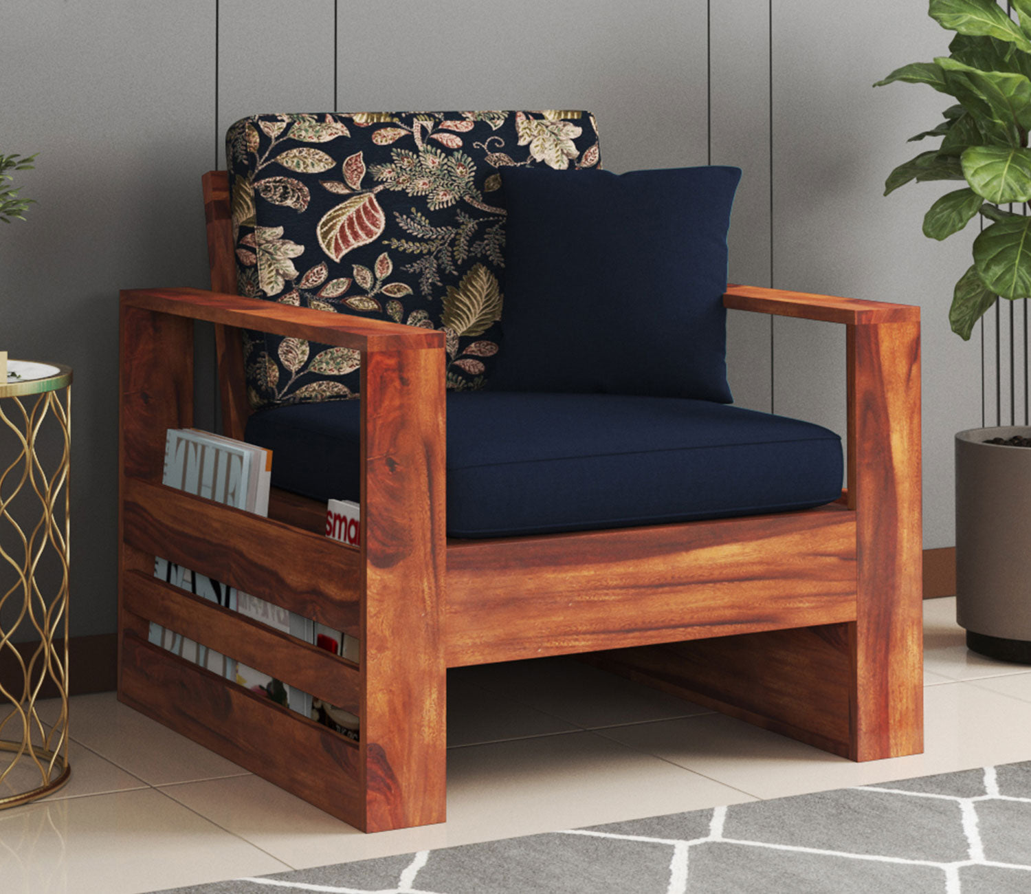 Lewis Wooden 5 Seater Sofa Set