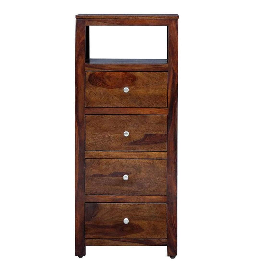 Cristian Wood Chest of Drawers for Living Room | Sideboard with Bookcase