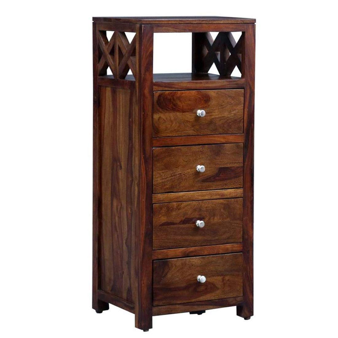 Cristian Wood Chest of Drawers for Living Room | Sideboard with Bookcase