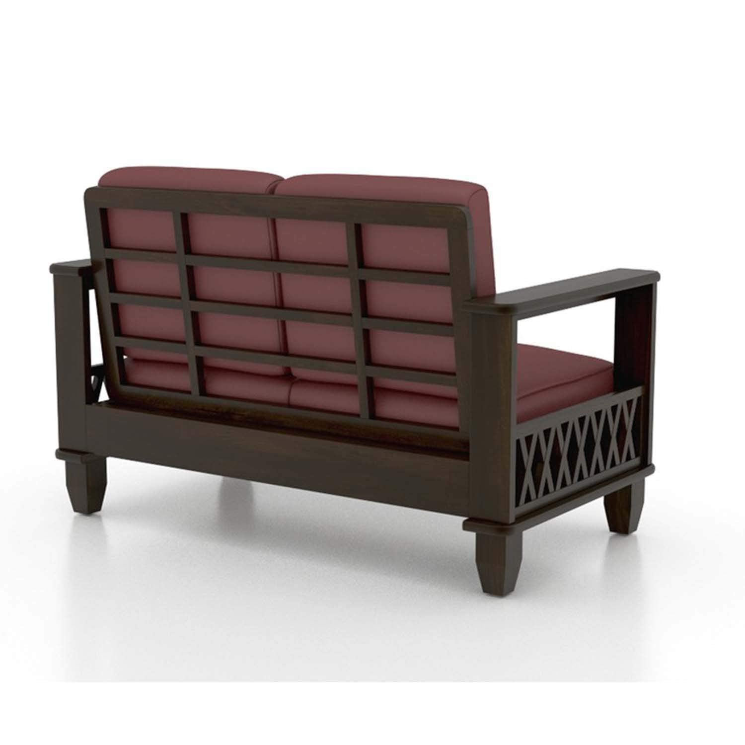 Boris Sheesham Wood Sofa Set for Living Room | 6 Seater Sofa