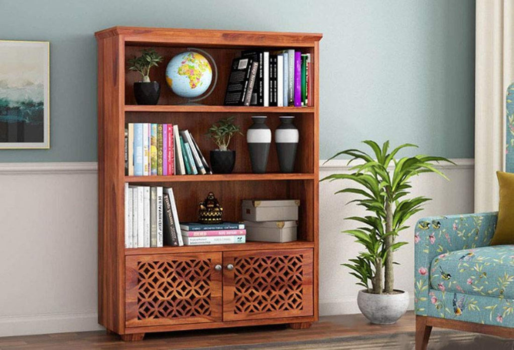 Olivia-Book Shelf Wooden | Bookshelf for Home Library | Book Shelves Open Bookcase Books Rack