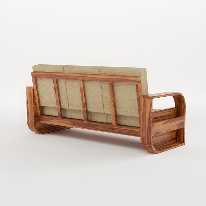 Firebird Wooden Sofa Set | 6 Seater Sofa Set for Living Room | Wooden Five Seater Sofa